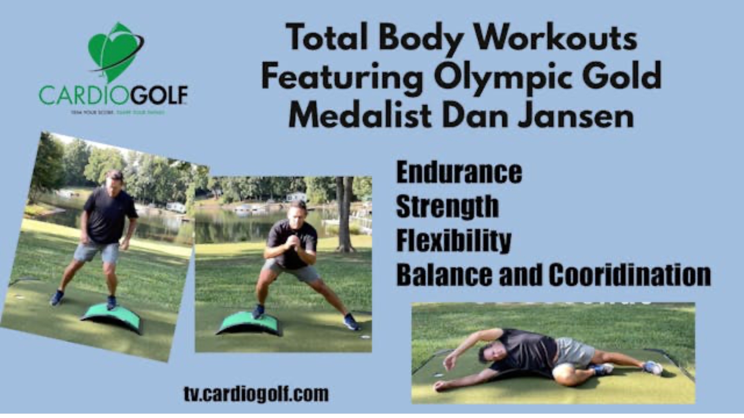 Workouts by Olympic Gold Medalist Dan Jansen. CardioGolf.com